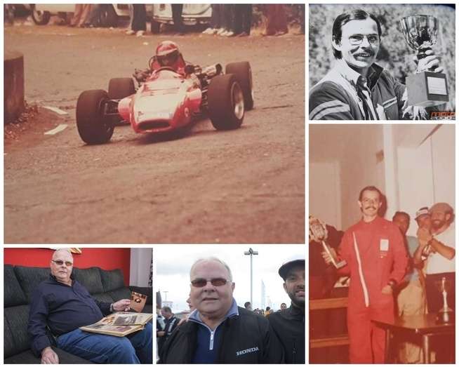 Imágenes de archivo de Eloy Santana en su etapa de piloto de rally y de fechas recientes/TA, C7 y Motor2000.